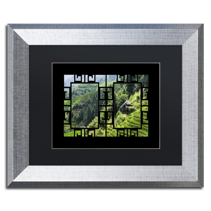 "Riz vue I" par Philippe Hugonnard, reproduction de photo encadrée, H 11 po x l 14 po x P 0,5 po, Noir