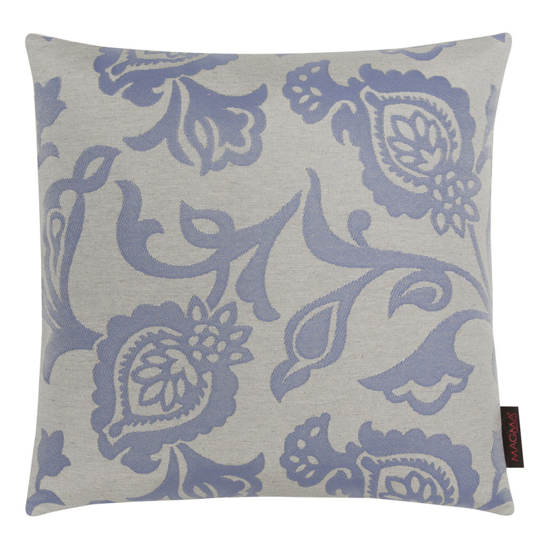 Violetta Reversible Throw Pillow, Blue, 15" x 15"