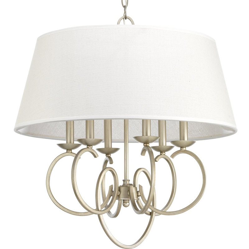 Harriss 6 - Light Dimmable Drum Chandelier