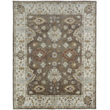 Glenda Wool Area Rug in Brown/Ivory