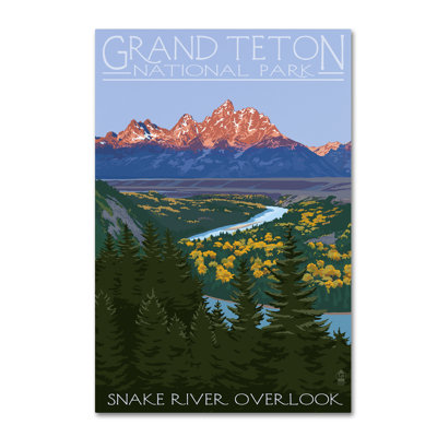 Art mural sur toile tendue - Art mural «National Park 10» de Lantern Press pour le salon, la chambre à coucher ou le bureau - 22 x 32