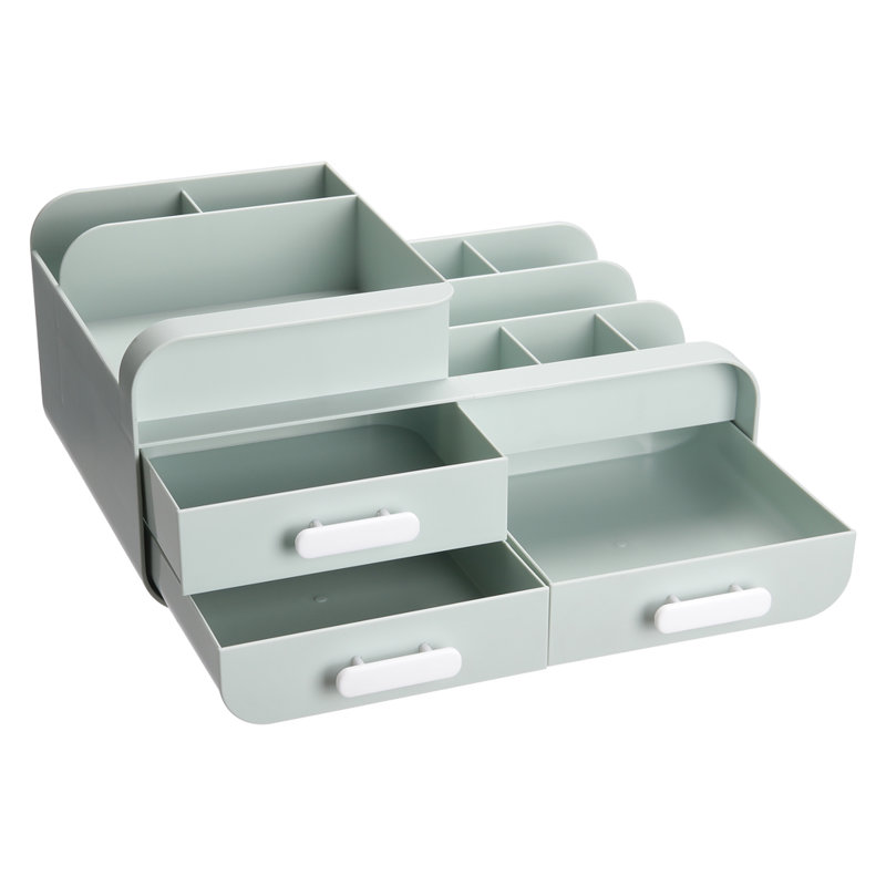 Plastic Makeup Organiser, Mint