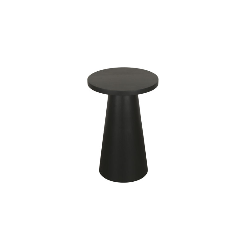 Tam Solid Wood End Table, Black
