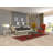 Geometric Red   Runner Rug 4x10