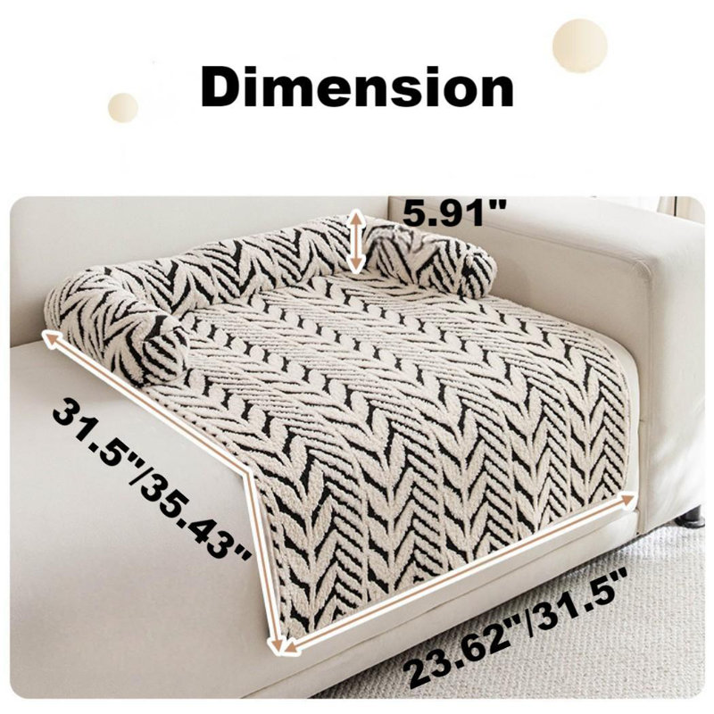 Lit pour chien, lit pour chat, coussin antidérapant épais pour animal de compagnie, lavable à la machine