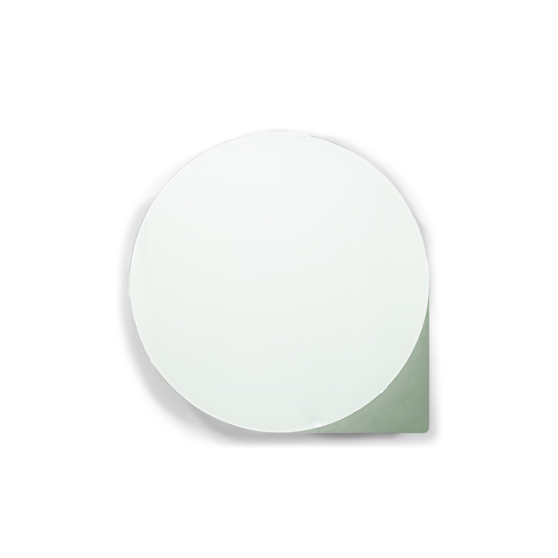 Spinder X BUDDE Steel Mirror, Green, 35 cm H x 35 cm W