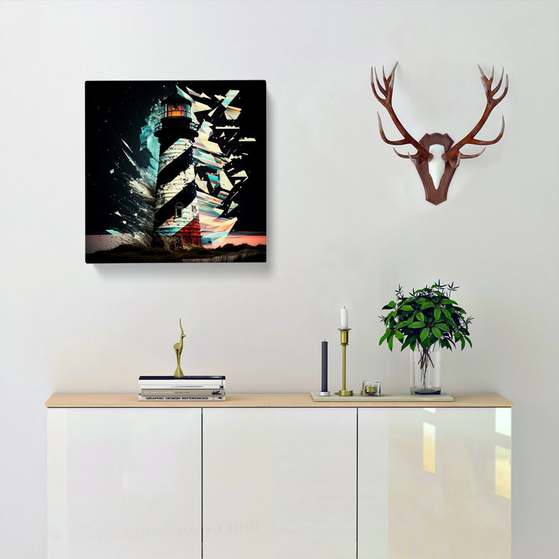 Modern Wall Art - Wrapped Canvas - Framed Print, 35cm H x 35cm W x 3cm D
