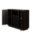 Unité à vin pour 18 bouteilles - porte-gobelet, bois composite, capacité de couleur tendance, matériau synthétique, forme moderne