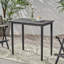 Table de bar d'extérieur minimaliste en bois d'acacia