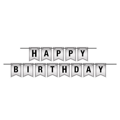 Banderole Foil Happy Birthday