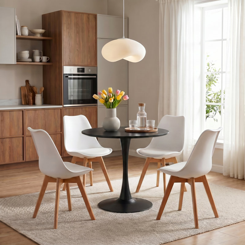 Kingsley Round Dining Table, Black