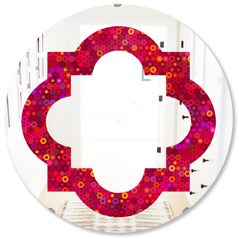 Miroir mural éclectique Quatrefoil, H 31,5 po x l po