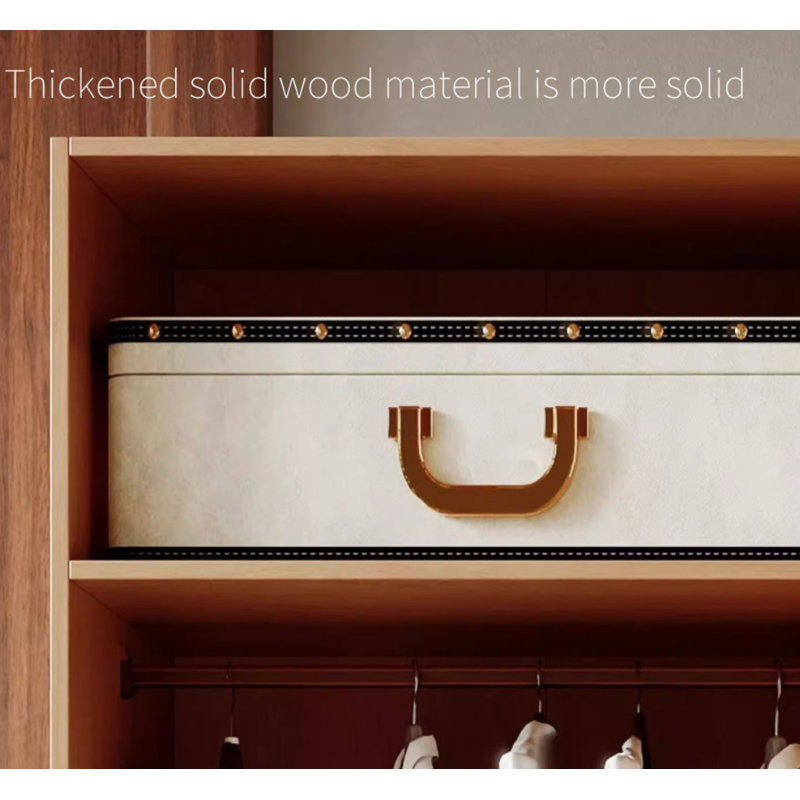 Simple Solid Colour Wardrobe, 78.74" H x 31.5" W x 23.62" D