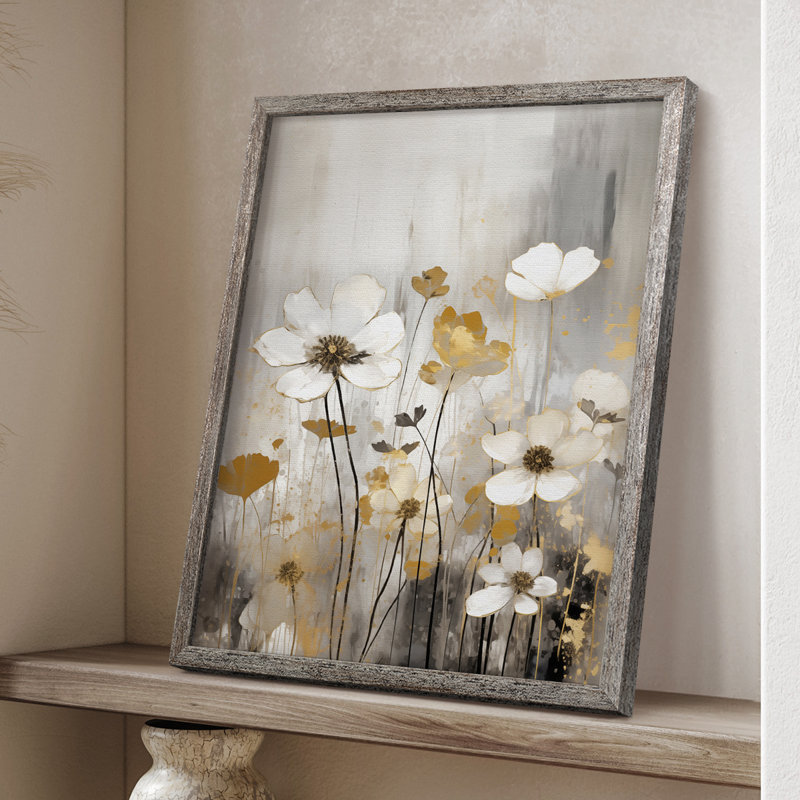 Impression encadrée FLORAL Series CDxx - Bois massif, H 11 po x l 9 po