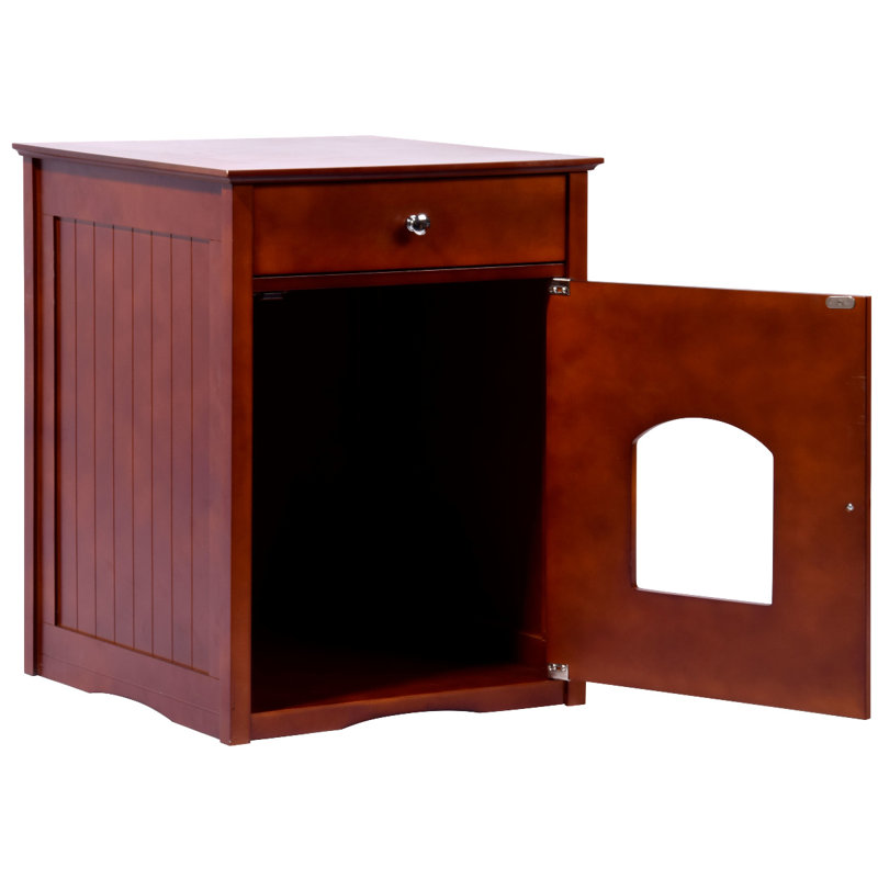 Crosier Wood Enclosed Litter Box Housing