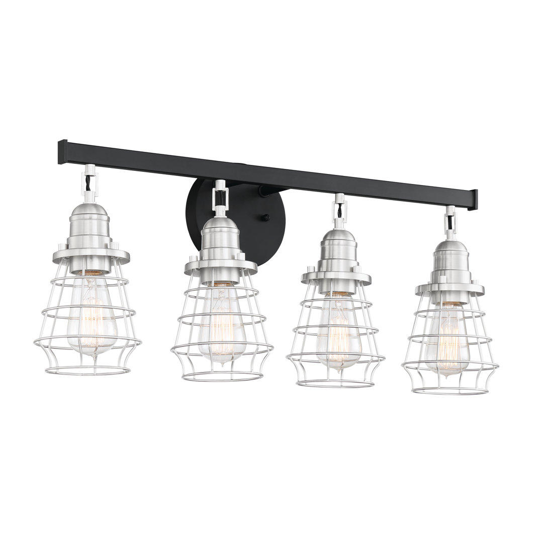 4-Light Dimmable Vanity Light Craftmade Shade 