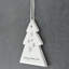 Sending Snowflake Kisses Tree Shaped Ceramic Ornament