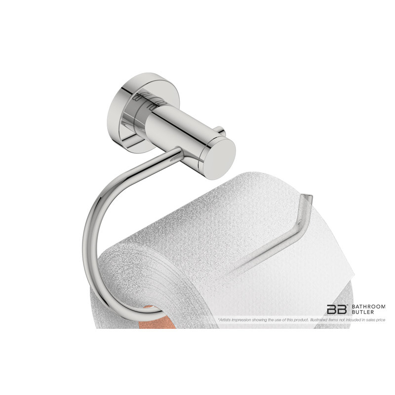 4600 Series Wall Mount Toilet Paper Holder, Polished Stainless Steel