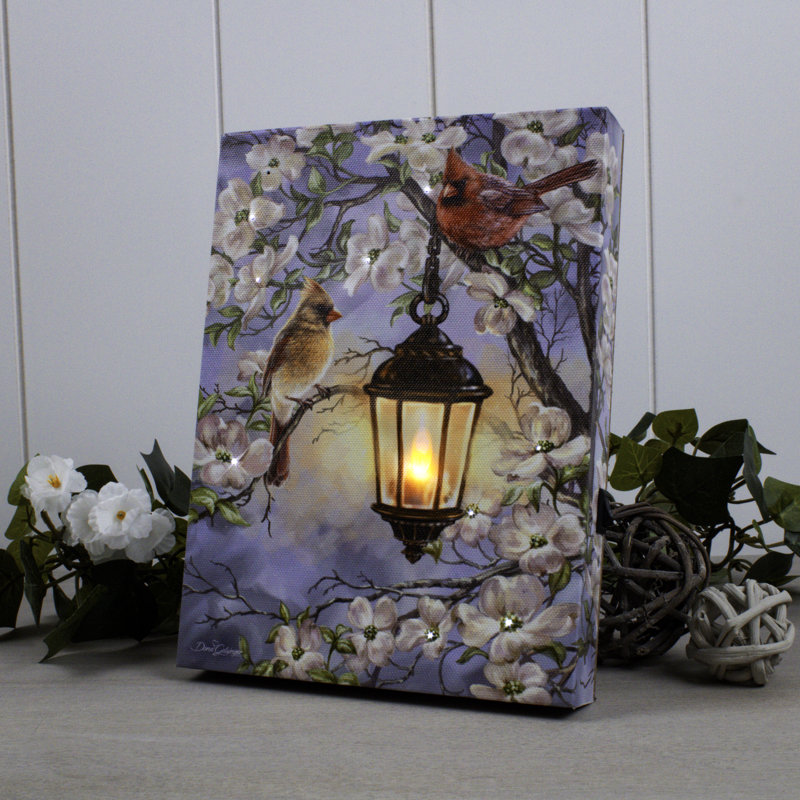 Ahviana - Lanterne à ressort 8 x 6 mini toile de fond avec chevalet éclairé