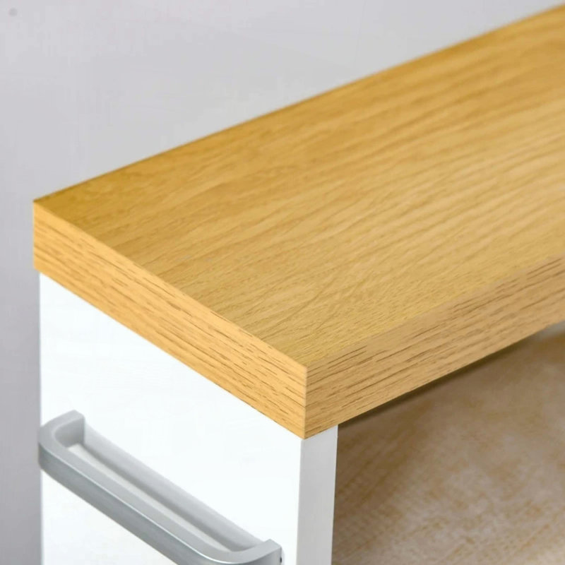 Slim Bathroom Storage Cart on Wheels