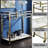 Neilo Clear Glass, Faux Marble Top & Wire Brass Finish Serving Cart With Two-Tier Storage And Modern Elegance