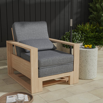 Darren Extendable Solid Wood Chaise Lounge with Lumbar Pillow by Hokku Designs