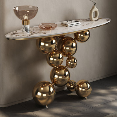 Italian style metal console table