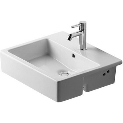 Vero Ceramic 21.625" Wall Mount Bathroom Sink with Overflow