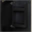 Meuble-lavabo 24 po avec lavabo, armoire de salle de bain avec tablette de porte, rangement latéral ouvert, structure en bois massif, porte à fermeture douce-379043138
