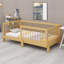 Cadre de lit pour enfant avec barrières de sécurité, lit Montessori convertible 3 en 1 en lit plateforme pour chambres modernes-94135954-94135955