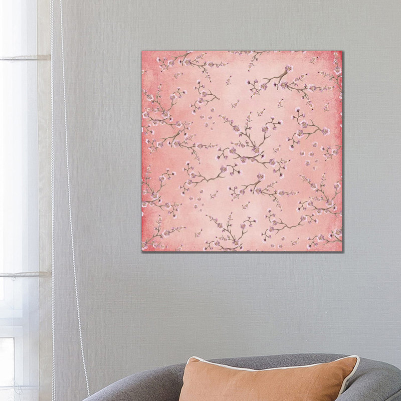 Sakura Love Blush VI Square 1 Piece Wrapped Canvas Wall Art, 66.04 cm H x 66.04 cm W x 3.175 cm D