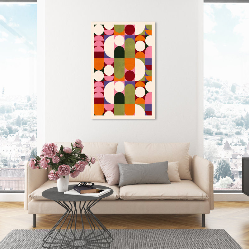 «Bauhaus Sixty - Floater Frame», impression sur toile, H 30 po x l 45 po, Toile tendue