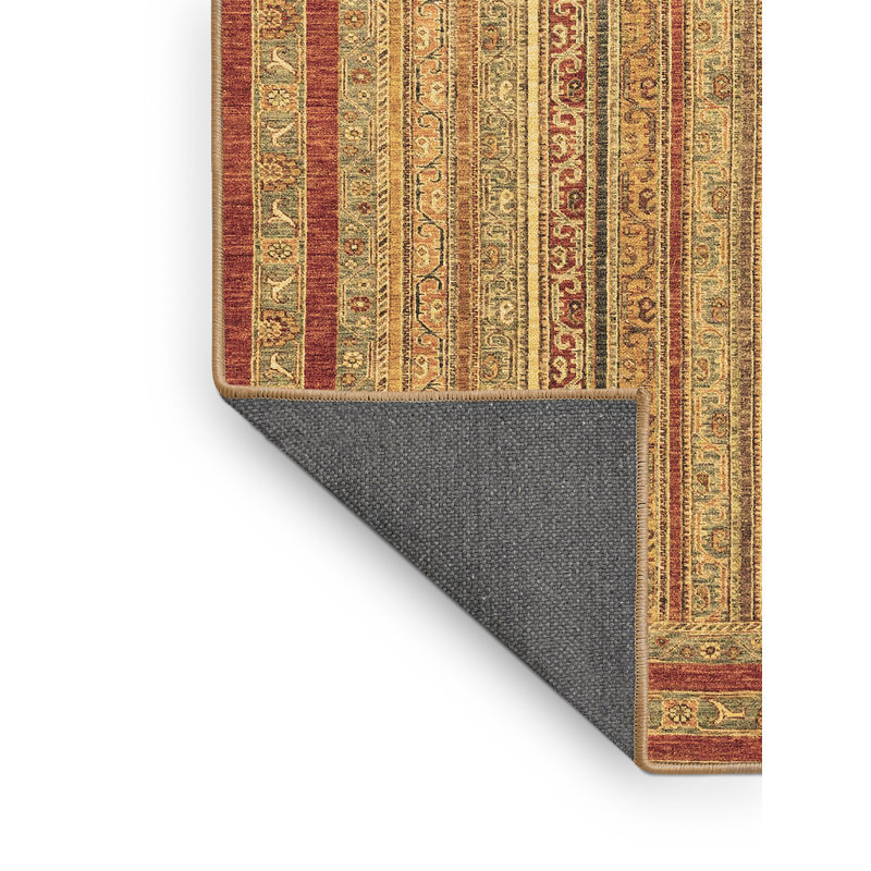 Tapis oriental brun / rouge 2 pi x 4 pi Oriental Machine Made