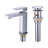 Single Hole Bathroom Faucet with Pop-up Drain and Strainer Basket-19872484