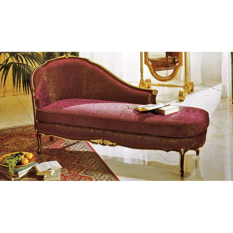 Dormeuse One Arm Recessed Right-Arm Chaise Lounge, Left Hand Facing