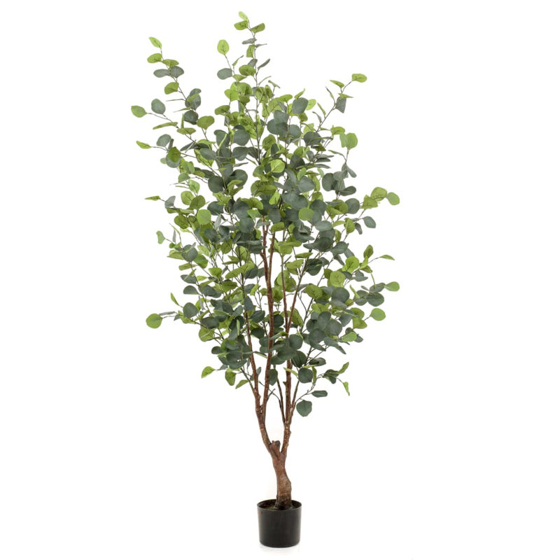Emerald Artificial Eucalyptus Tree in Pot, 140 cm