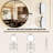 Alauni Metal Round Wall Mirror,Decorative Mirror for Bathroom,Entryway,Hallway -1300406101-1300406096