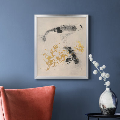 Charcoal Remnants I, toile encadrée de qualité supérieure - prête à être accrochée