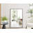Alcantera Rectangle Metal Frame Wall Mirror Simple and Elegant Modern Design-66167300-66167303