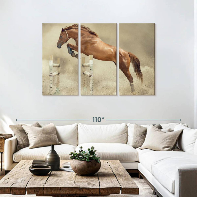 Brampt Powerful Jumping Horse, 48" H x 74" W