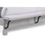 1pièce lit de style contemporain gris avec finition grège doux et grain de bois naturel pour banc de grand lit.-480450630