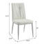 Chaise d'appoint rembourrée beige et chrome Antwaun
