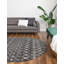 Tapis gris foncé en polypropylène tissé à la machine Briehn-307228105