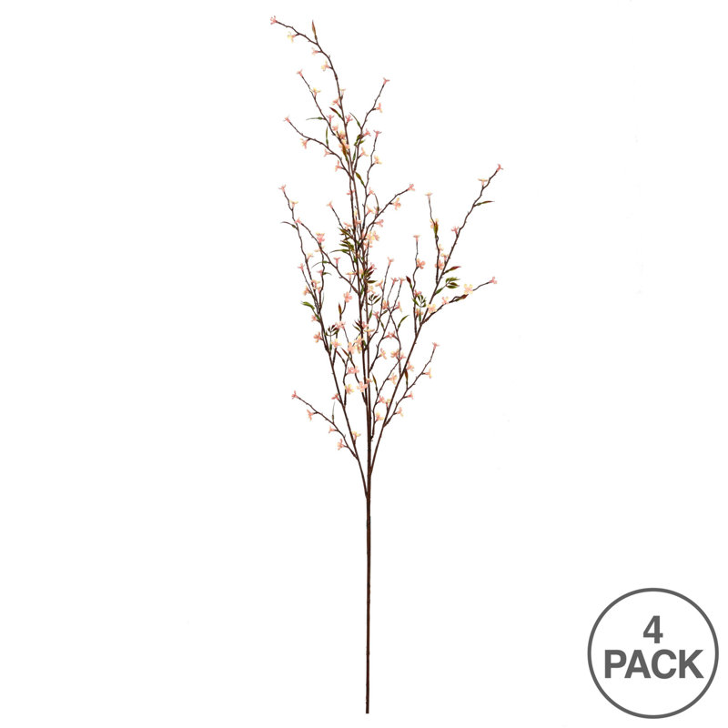 39" Pink and Cream Artificial Wild Flower Spray Set