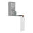 Armoire de table pliable en fer blanc