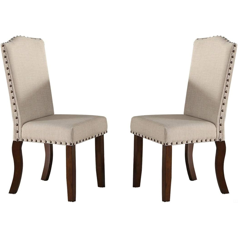 Ensemble de chaises rembourrées avec coussins 2 pièces