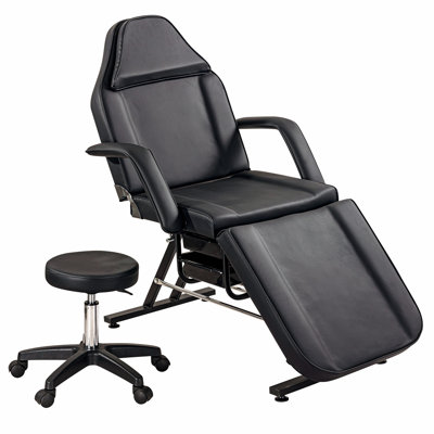 Mahvish Faux Leather Massage Chair with Ottoman