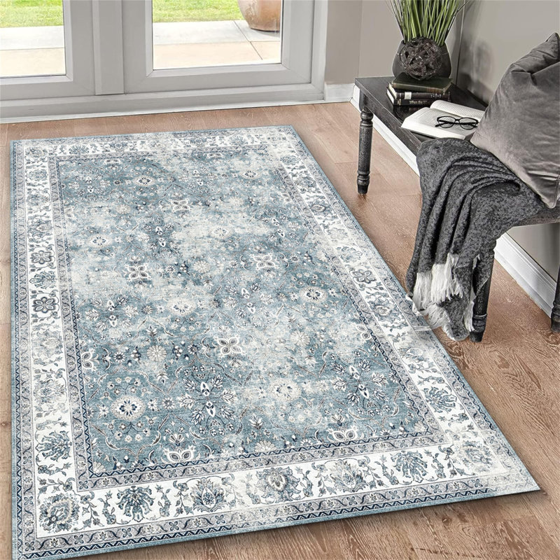 5' X 7' Washable Non-Slip Area Rug