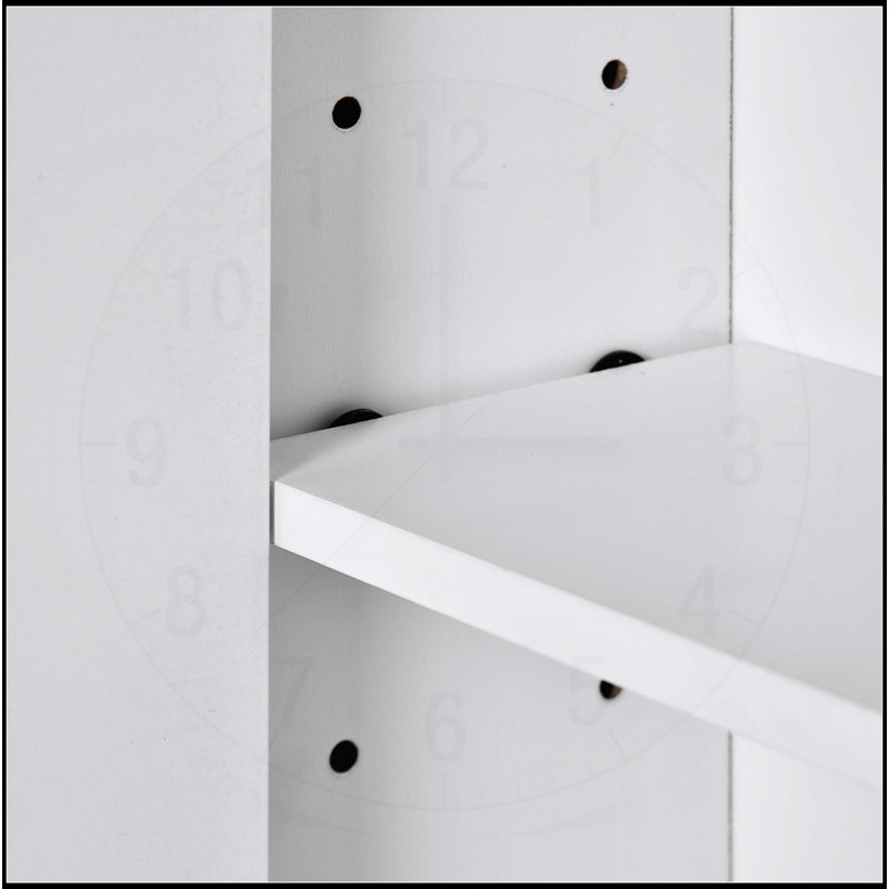 Armoire de salle de bain murale moderne avec plusieurs options de rangement et un design élégant