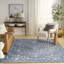 Tapis d'intérieur multicolore bleu 4 pi x 6 pi Nourison Botanical Washables-1605417552-1606399697